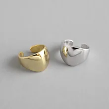 HFYK 2019 Simple Glossy Gold Silver Clip Earrings For Women 925 Sterling Silver Earrings Jewelry Ear Cuff Clip On Earrings pinksee hot korean chic gold silver color star ear bone clip on ear cuff clip earrings for women jewelry gifts