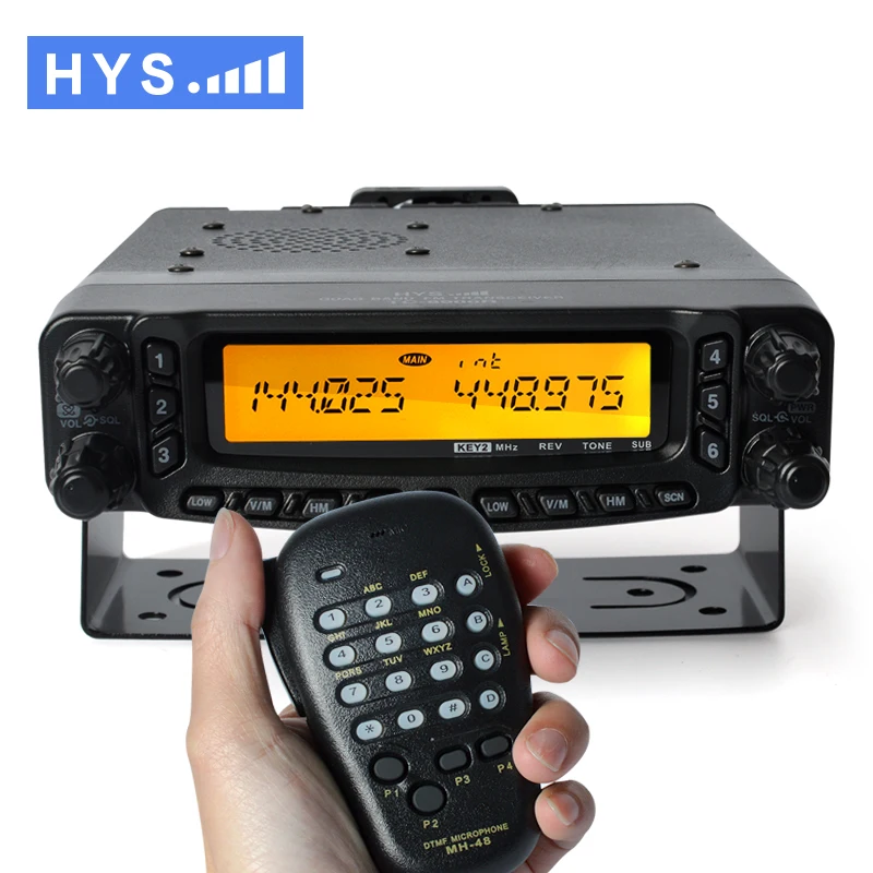 HYS Dual Band Mobile Radio Transceiver 27/50/144/430Mhz VHF UHF Car Walkie Talkie Mini Ham CB