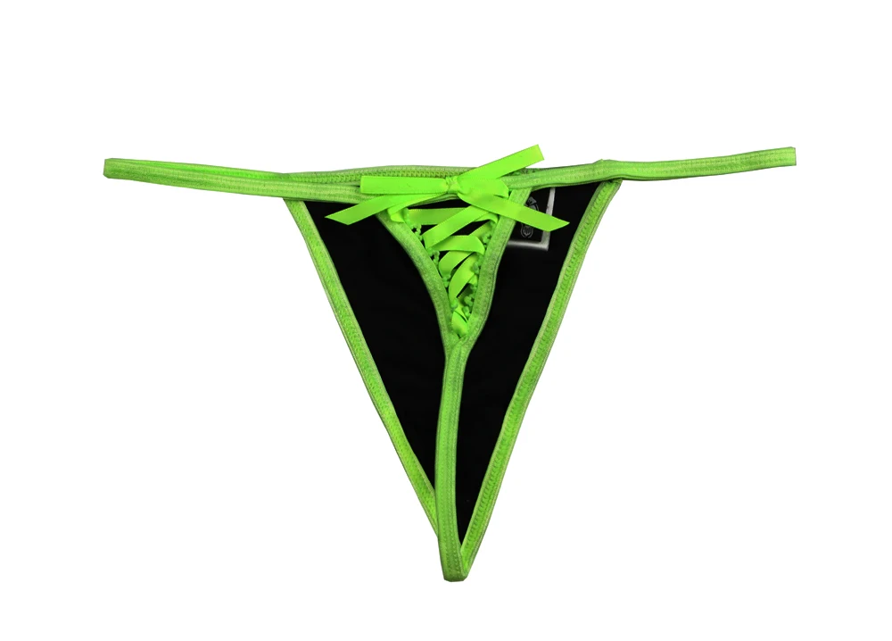 Mierside TH05 привлекательные зеленые стринги на бретельках с рисунком, трусики-стринги, сексуальная одежда на каждый день, большие размеры от XS-6XL