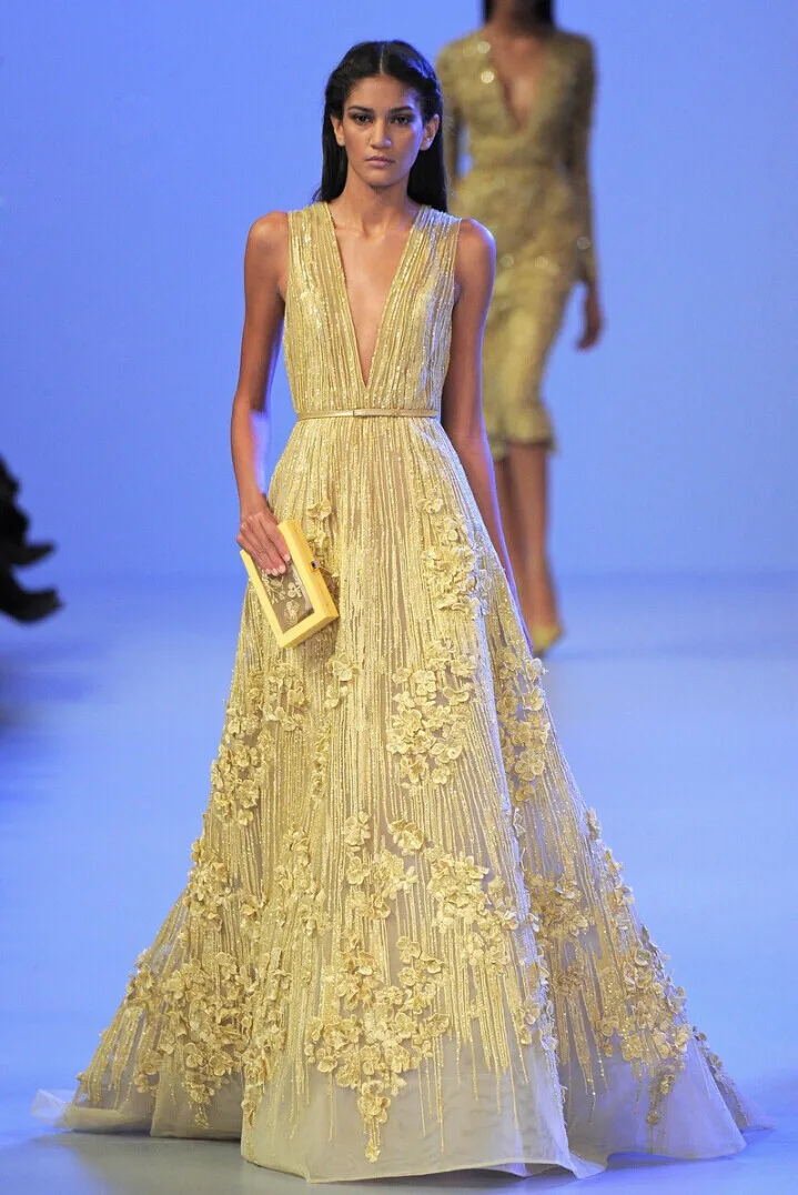 elie saab yellow dress