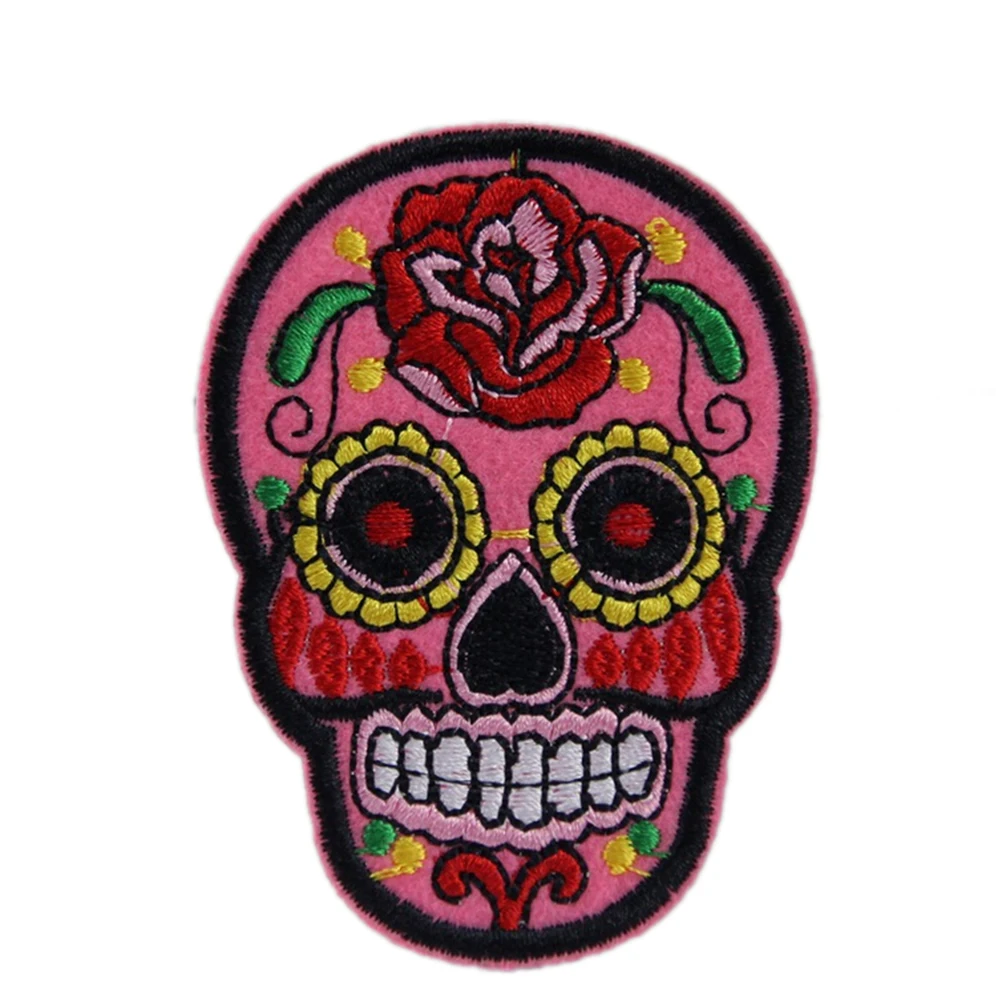 1 pcs skeleton Embroidered patch Applique For Clothing garment embroidery cartoon patch