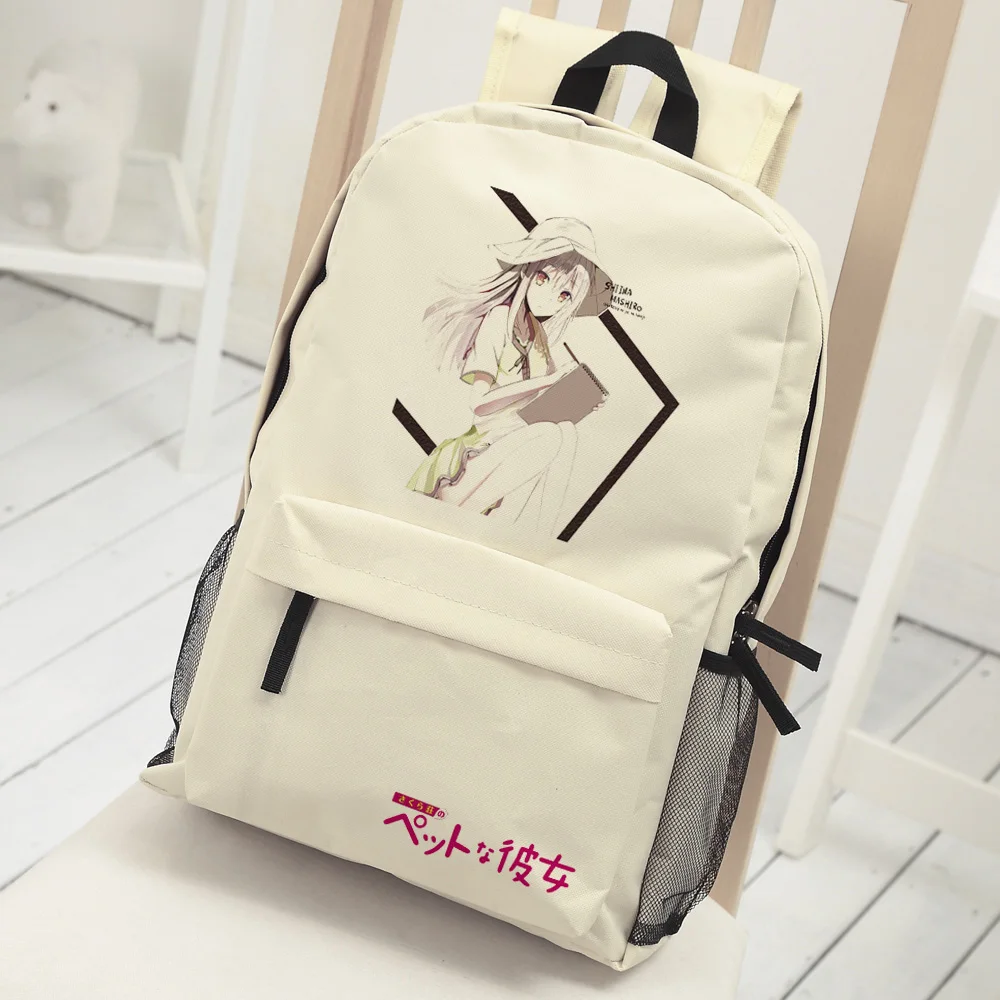

Anime sakura sou no pet na kanojo Cosplay shiina mashiro backpack Anime cartoon middle school student bag shoulder bag backpack