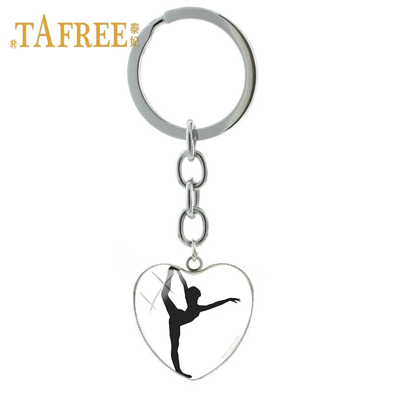 TAFREE love гимнастический кулон в форме сердца брелок для любителей спорта сувениры декоративная подвеска брелок ювелирные изделия GY216 - Цвет: GY216