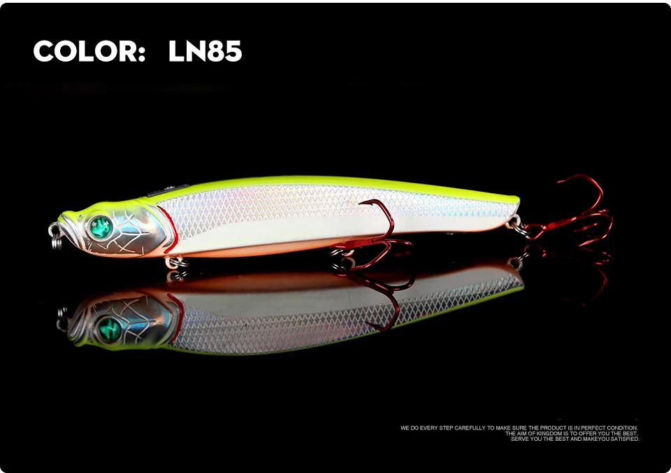 Kingdom Fishing Lures 58mm 8g, 22g Watery Beast Pencil Floating And Slow Sinking New Interesting Functional Design Baits (15)