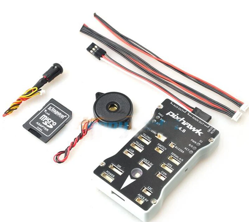 

New Pixhawk 2.4.8 32 Bit Flight Control Pixhawk PX4 Autopilot RC Flight Controller With Cover Shell+Switch+Buzzer+SD Card+Cables