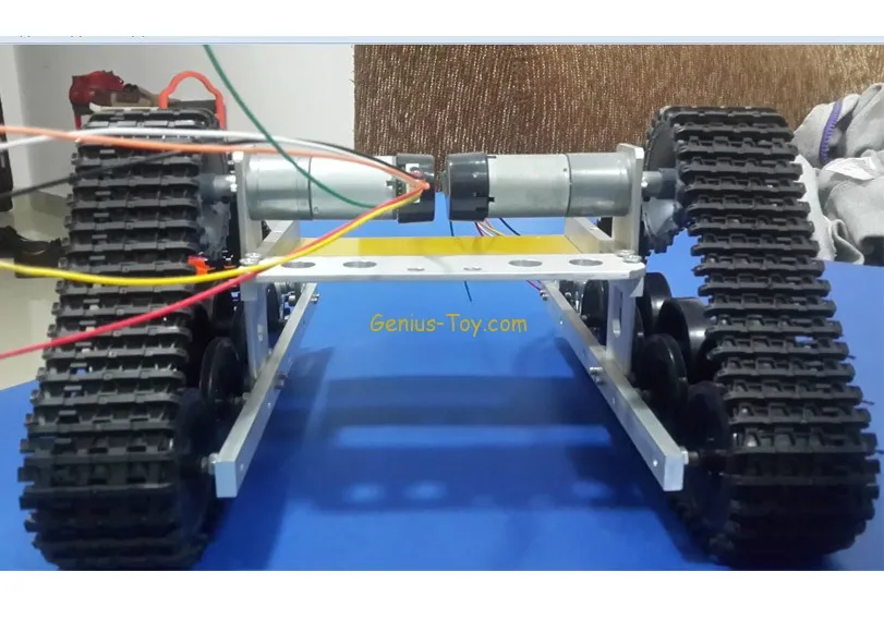 Трек Wali гусеничный металлический Танк шасси умный автомобиль слежения робот wehchat