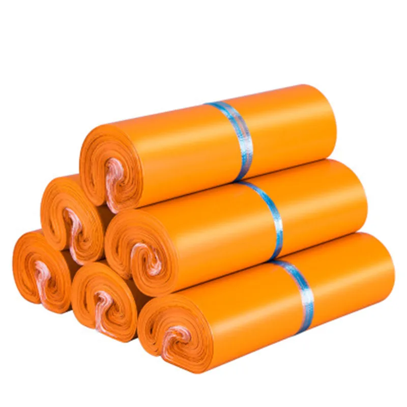 50 قطعة/السلع 14 سلك ساعي أكياس متجمد البرتقال الذاتي لاصق ختم حقيبة التخزين ماتي المواد المغلف الارسال البريدية أكياس ارسال البريد