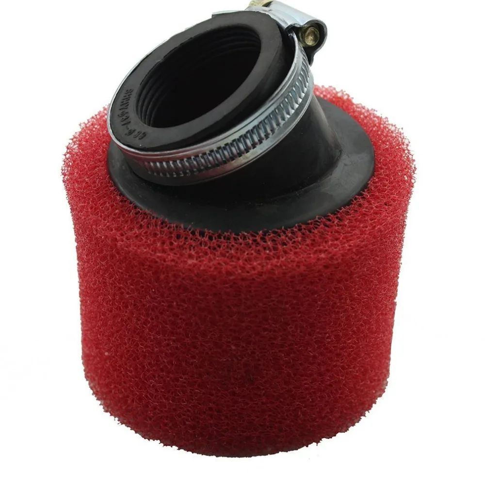 GOOFIT Red 38mm Bent Angled Foam Air Filter Pod PIT Quad Dirt Bike ATV Buggy P091 102in Air GOOFIT Red 38mm Bent Angled Foam Air Filter Pod PIT Quad Dirt Bike ATV Buggy P091 102in Air