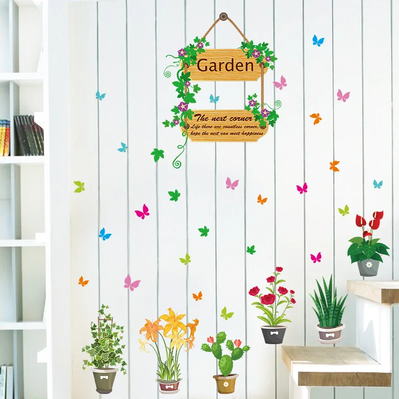 DIY Flower Garden Living Room Decoration Vinyl Wall Stickers Kids Baby