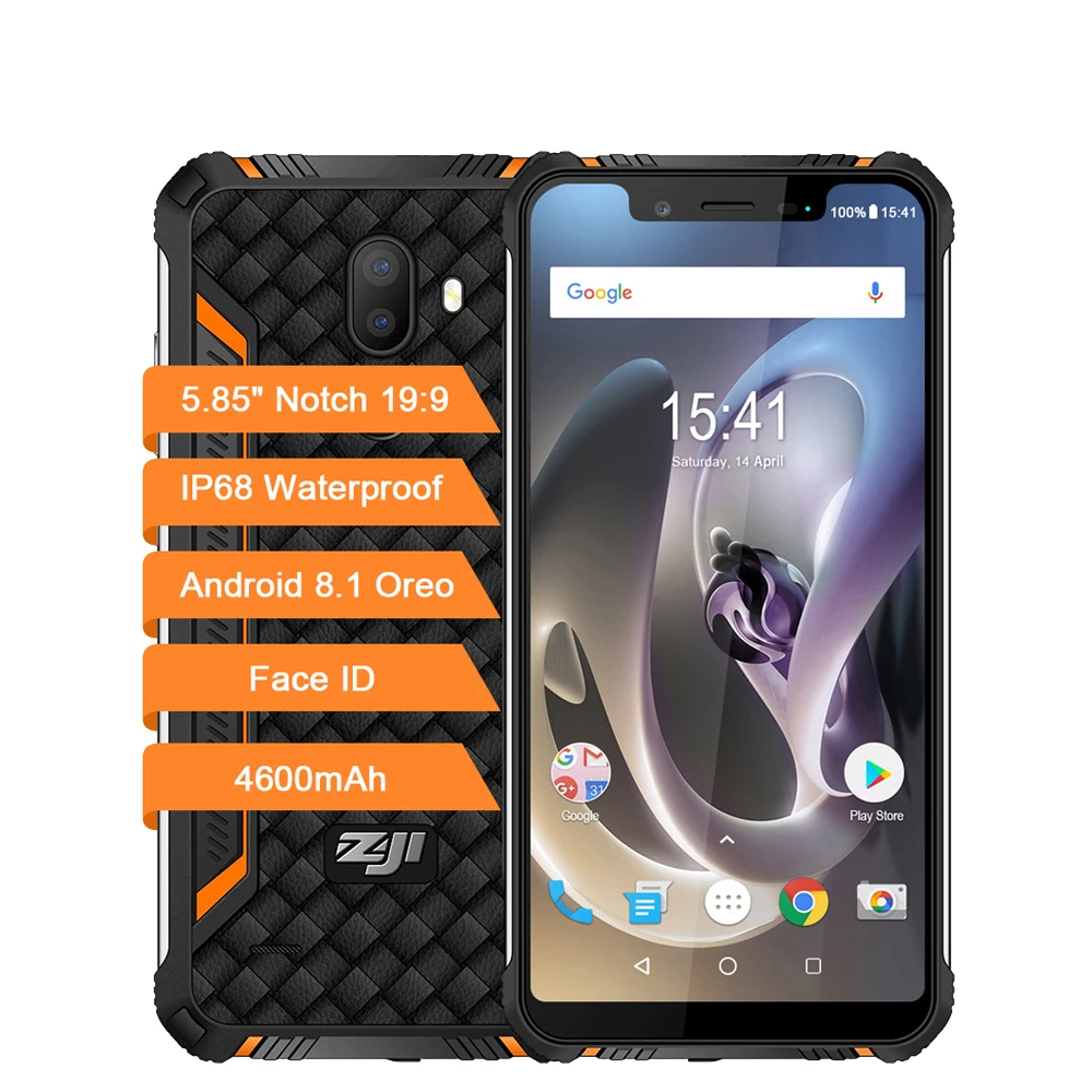 HOMTOM ZOJI Z33 4600 мАч 3 ГБ 32 IP68 Водонепроницаемый телефон 5 85 ''HD + 19:9 Смартфон Android 8 1