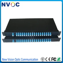 18 Каналов CWDM Mux или DEMUX 1U 19 дюймов Al Rack, 1*18 двойной волоконный выход, LC порт, 1470-1610nm CWDM Mux Demux Rack