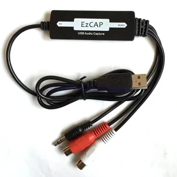 

2017 new USB 2.0 Audio Grabber device, RCA3.5 stereo, convet analog audio to WMA, MP3 format for Portable player Free shipping