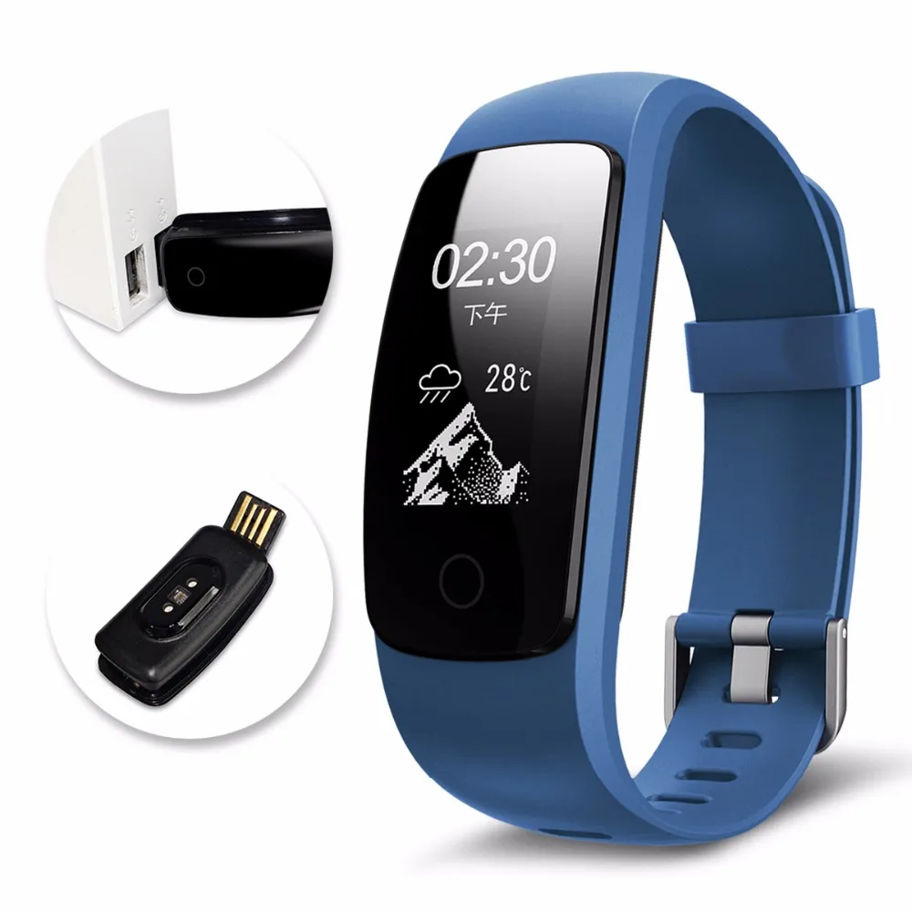 Smartch ID107 плюс HR gps смарт браслет монитор сердечного ритма шагомер ответ на вызов Push