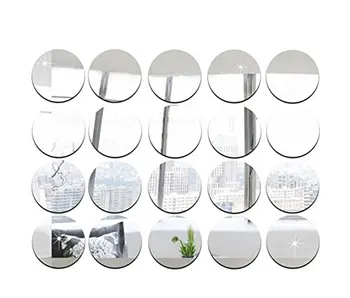 

7cm Diameter Round Mirror Sticker , DIY Accessory Decorative Mirror Pieces , Acrylic Mirror Sticker ,50pcs/lot