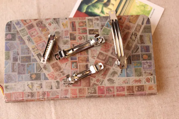 

50MM 60PCS/lot Nickel Color Metal Hair Clips Hairpins DIY Hair Jewelry Accessory Findings