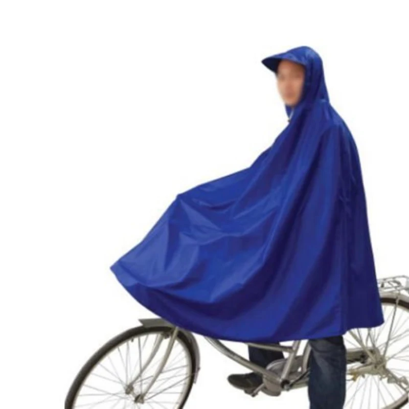 Blue Cycling Rainproof Raincoat Bike Bicycle Poncho Rain Cape Gear For Audlts