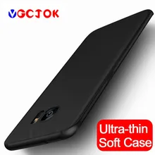 Vgcjok ультра тонкий черный матовый Мягкий чехол Чехол для samsung Galaxy J3 J5 J7 A3 A5 A7 S6 S7 край S8 S9 Plus TPU чехол