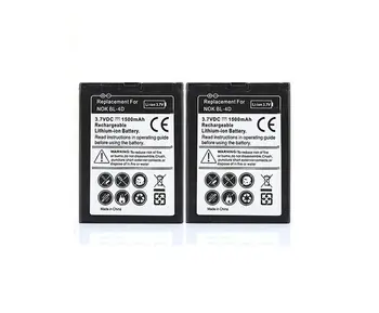 

For Nokia N97 Mini 2 X 1500mAh Replacement Battery BL-4D N8 N8-00 E5 E5-00 E7 E7-00 Phone Rechargeable Spare Li-ion Batteria