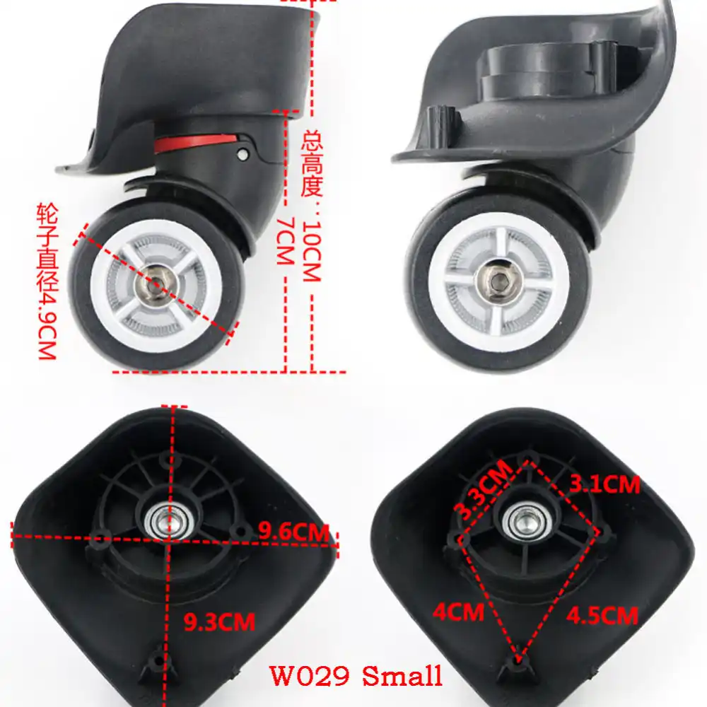 luggage swivel wheel replacement