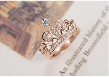 

Romantic Solid 750 Rose Gold Engagement Jewelry for Girl Synthetic Diamonds Ring Gold Ring for Bridal Wedding Valentine Gift