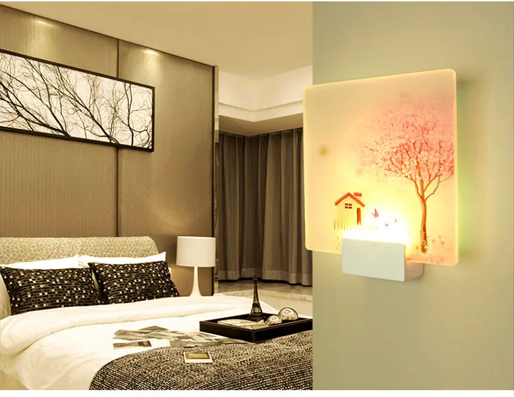 Lâmpada de Parede Corredor da Escada Artpad Romântico Moderno Loveliness Clássico Imagem Cabeceira Quarto Varanda Led Nordic Casa Parede Luz 8 w 18 imagem lâmpada de parede cabeceira quarto corredor