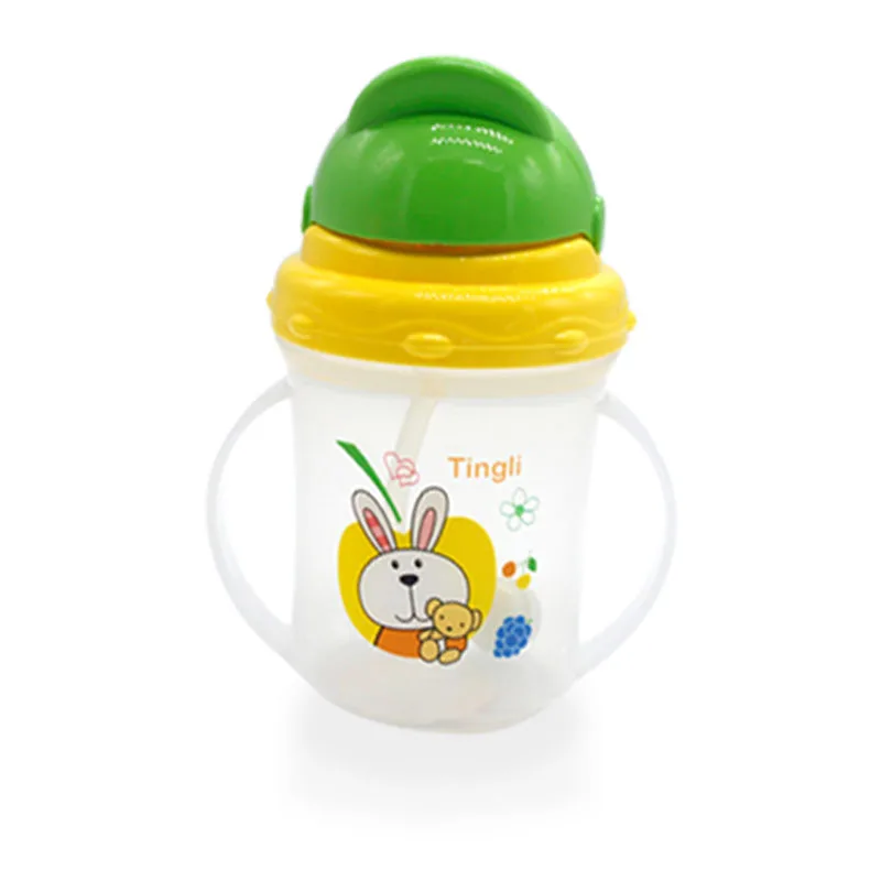 Monkids Baby Kids Straw Cup Drinking Bottle Sippy Cups With Handles