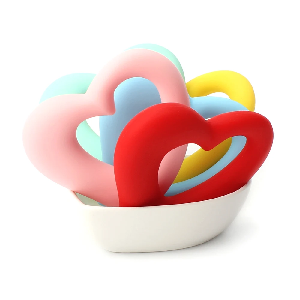 Heart Silicone Teether-4