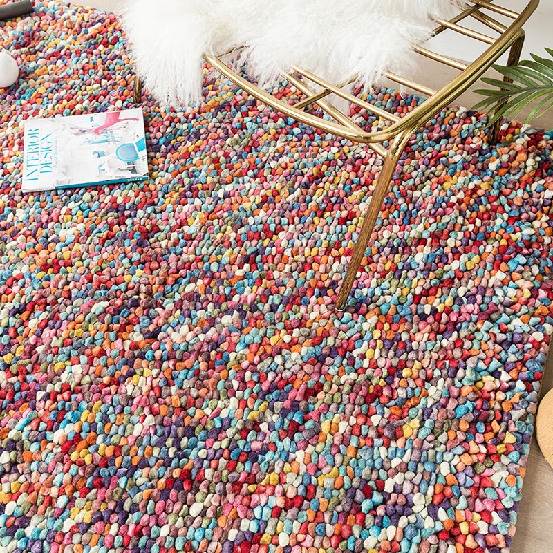 

Vision Taste Northern Europe Modern Manual Weave Thickening Wool Felt Carpet A Living Room Study Carpet Land Padgc193kilyg40