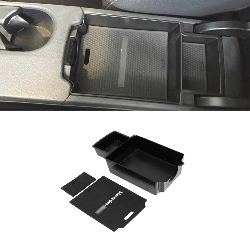 

For Mercedes Benz CLA W117 C117 GLA A B Class A180 A250 A260 GLA200 AMG Car Glove Armrest Storage Box Tray Accessories