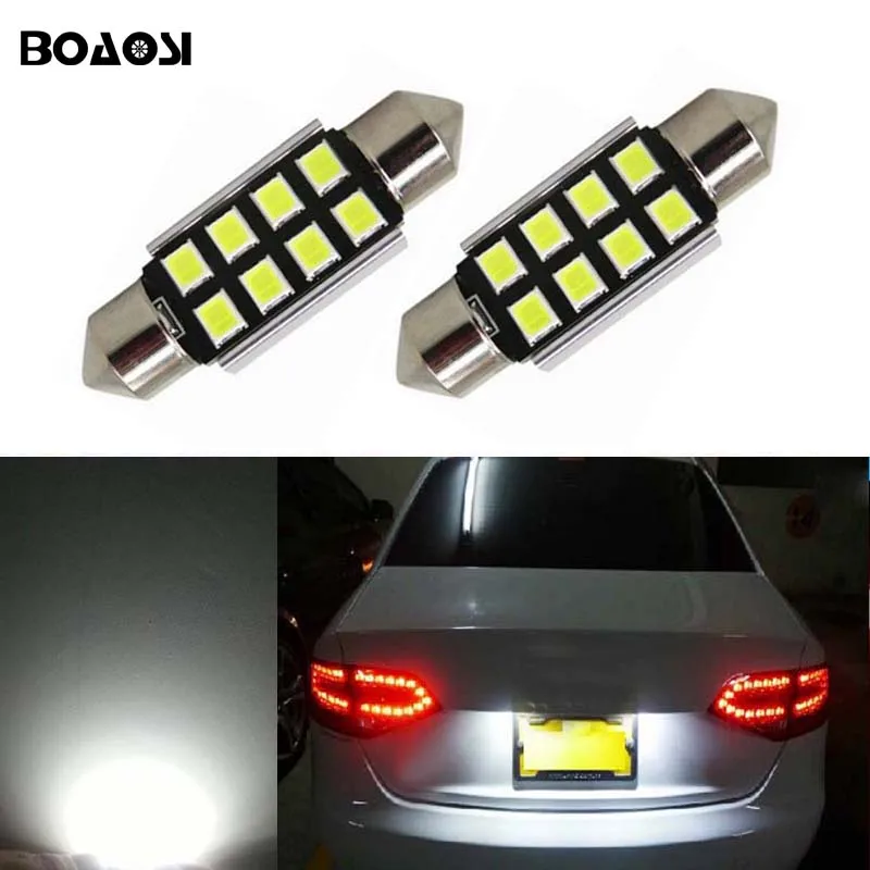 

BOAOSI 2x CANbus LED 36mm C5W Lamp Bulb Registration Number Plate License Light For Kia Sportage Cerato