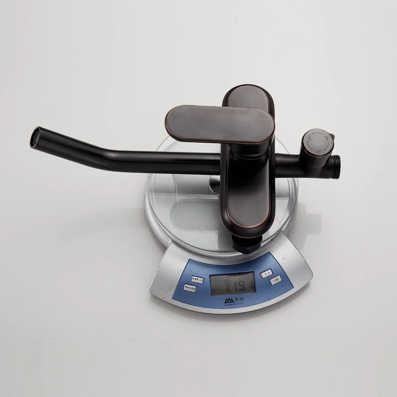 New Bronze Black Bathroom Shower Faucet Mixer Wall Mount 8