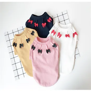 

Dog Hoodies 2019 Solid Pet Puppy Dog Cat Clothes 4 Color Hoodies For Small Dogs Pug Terrier Clothing White Sweatshirt Dog Hoodie
