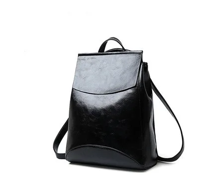 

2019 New Style Shoulder Bag Female Soft Leather Backpack Korean Version College Style Multifunctional Backpack Leisure Backpack