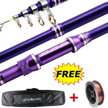 Excessive High quality Carbon Fiber Telescopic Fishing Rod Sea Carp Fishing Spinning Rod pesca 2.half.4/2.7/3.0/3.6m