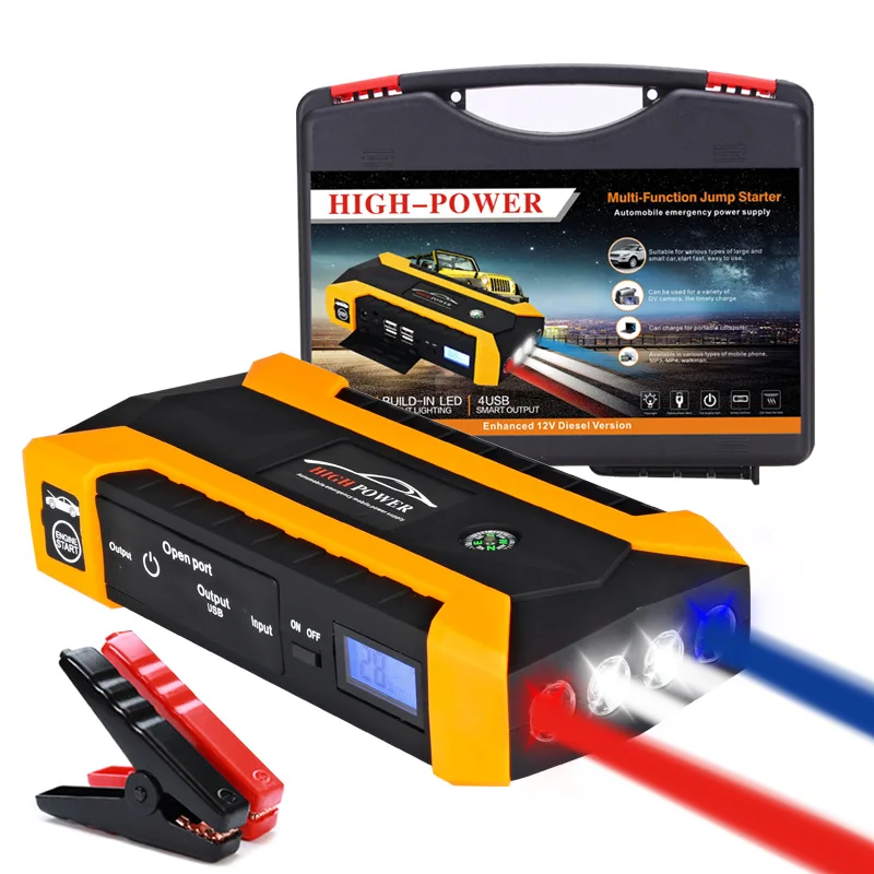 Многофункциональное пусковое устройство 89800 мА/ч 12V 4USB 600A аварийный Запуск