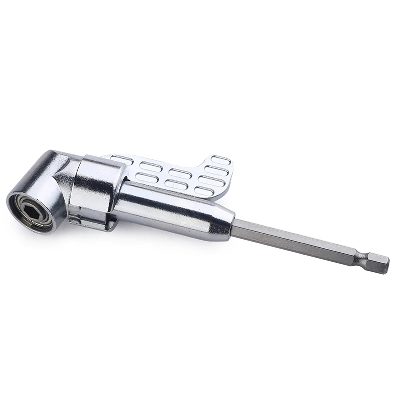 

105 Degree 1/4" Angle Extension Screw Driver Socket Holder Adapter Adjustable Bits Nozzles for Screwdriver Bit Right Angle Head