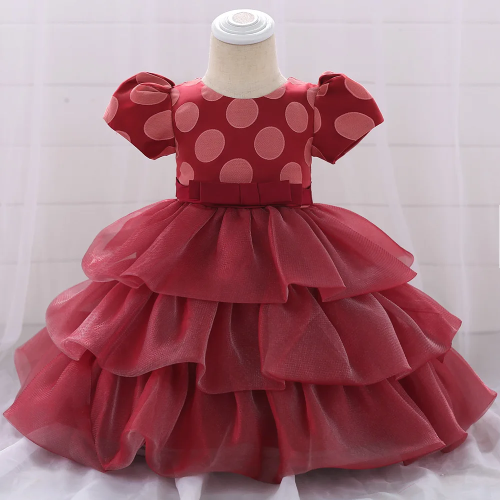 

Infant Baby 1year Birthday Party Clothing for Toddler Girl Dress Baptism Flower Girl Tutu Princess Dresses for Girls Infant