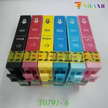 T0791 - T0796 Ink cartridge For Epson Stylus Photo 1400 1410 PX660 P50 PX650 PX700W PX710W PX720WD PX730WD PX810FW Printer T0791 - T0796 Ink cartridge For Epson Stylus Photo 1400 1410 PX660 P50 PX650 PX700W PX710W PX720WD PX730WD PX810FW Printer