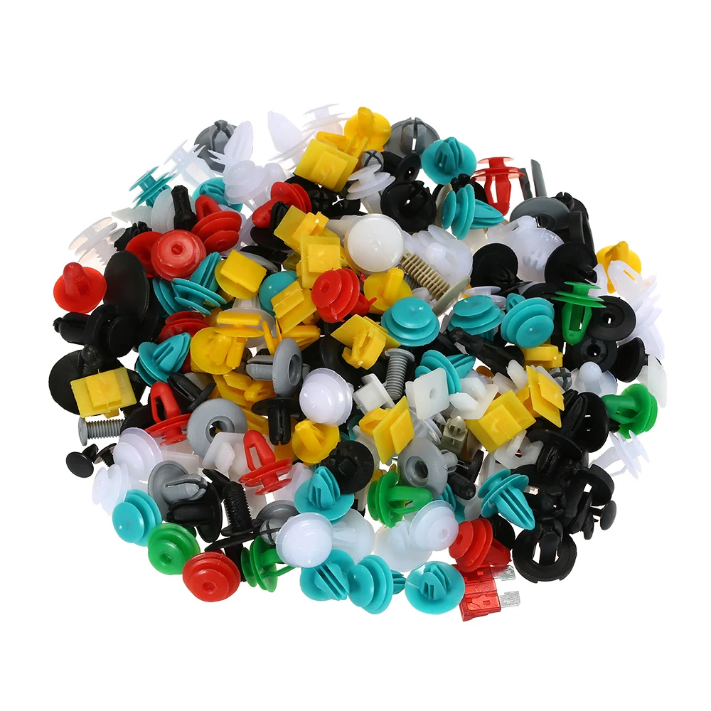 

Auto Fastener Clips 200PCS Car Mixed Universal Door Trim Panel Rivet Plastic Clip Car Retainer Clips Car Accessories for All Car