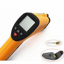 Pyrometer IR Thermometer -50~+550C High Temperature Meter Infrared with K Probe -50~+1370 Degree Temperature Tester with Battery
