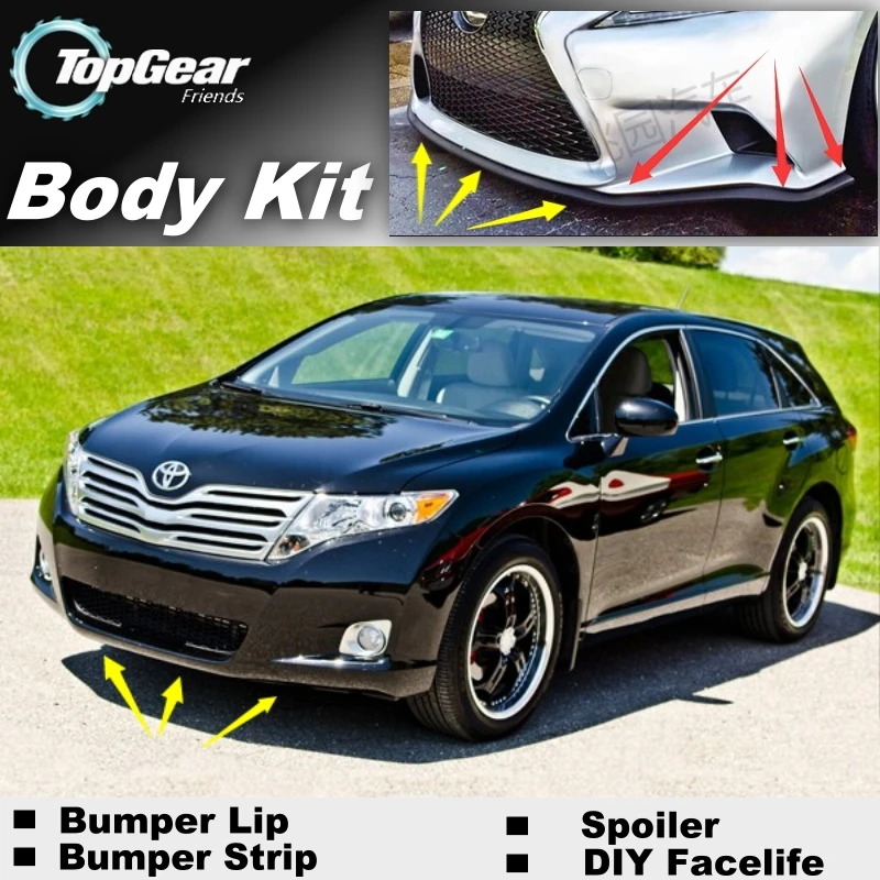 

For TOYOTA Venza 2008~2015 Bumper Lip / Front Spoiler Deflector For TOPGEAR Friends Car View Tuning / Body Kit / Strip Skirt