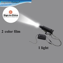 55 Вт светодиодный вращающийся и статический Регулируемый Gobo рекламный фонарик-проектор изображений(1 свет+ 1 два цвета пленки