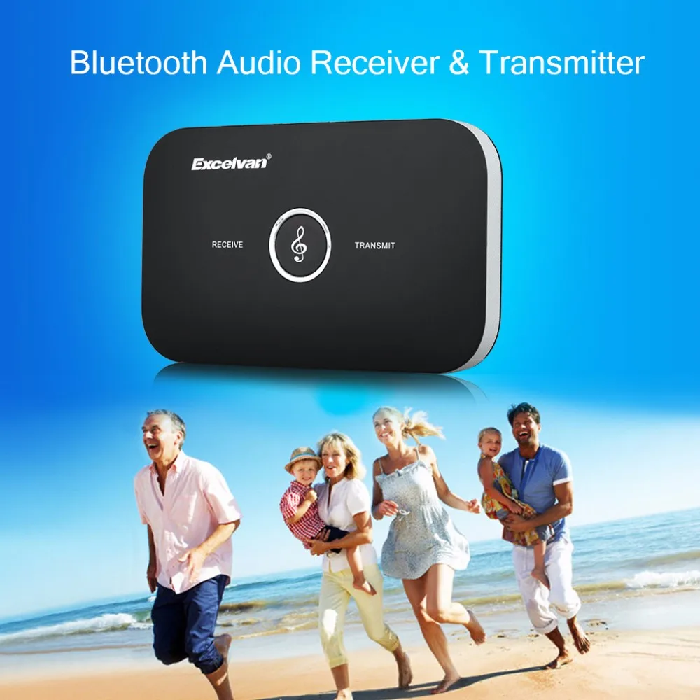 Excelvan RT-B6 2-в-1 аудио hi-fi Беспроводной Bluetooth приемник и передатчик с 3,5 мм Jack для динамика наушники MP3 ТВ