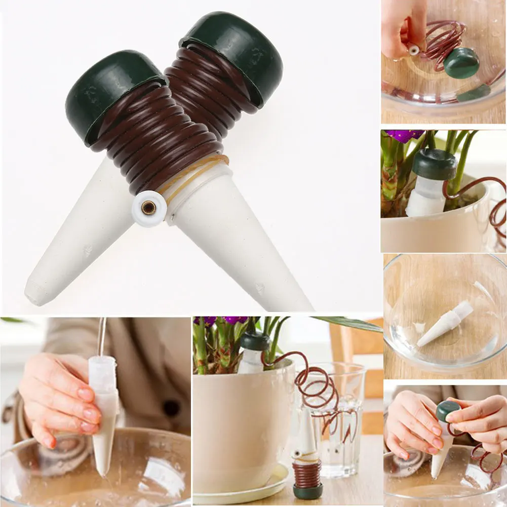 2Pcs Home Use Flower Pot Plants Automatic Watering Drip Irrigation