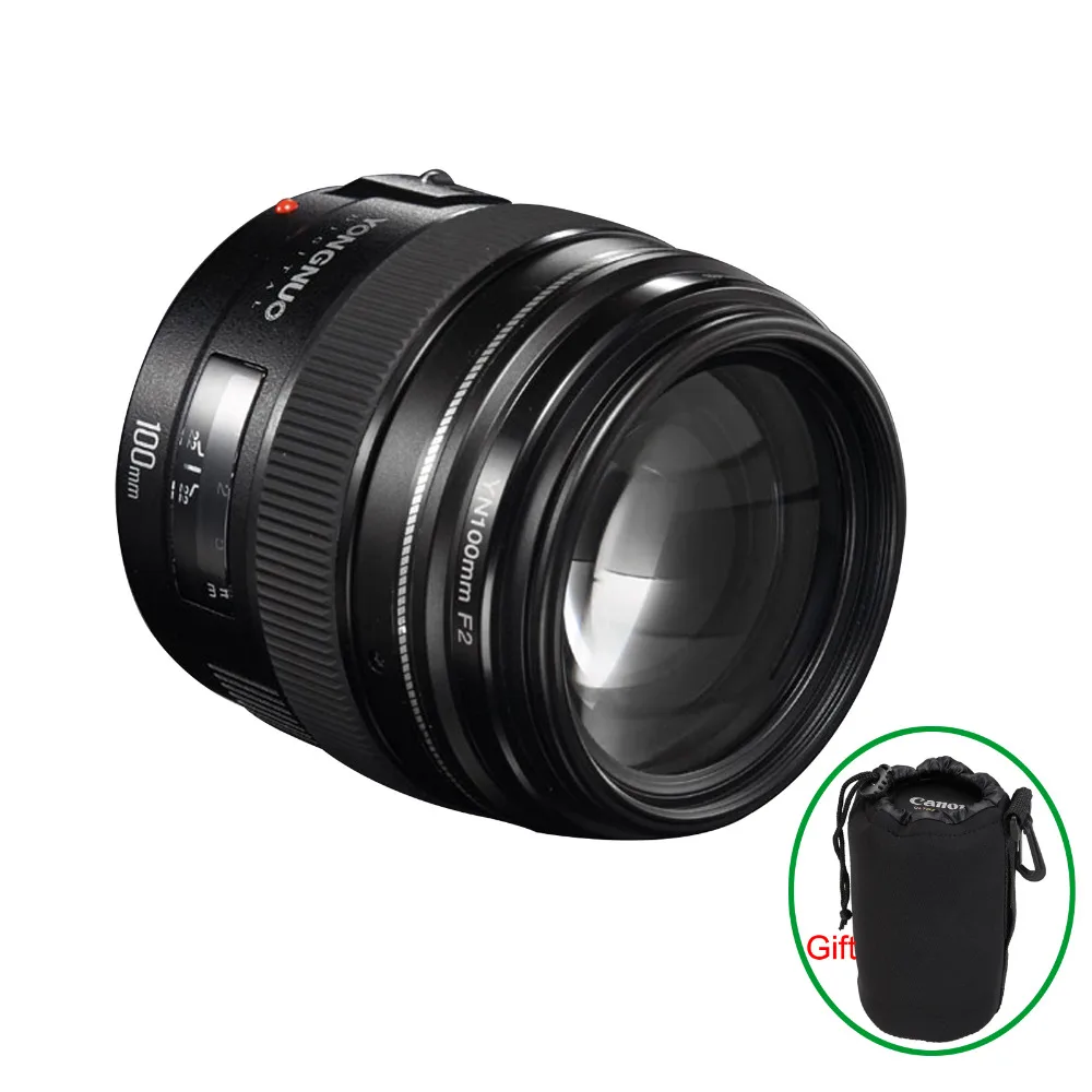 Светодиодная лампа для видеосъемки Yongnuo YN100mm F2 Средний Телеобъектив Объектив с