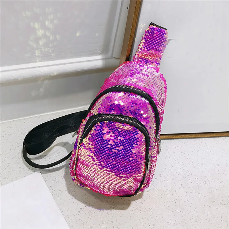 Fanny Pack Multi-function Fashion Mermaid Sequin Bag Reflective Laser Shoulder Bag Women's Belt Waist Bag Bum Pochete#40