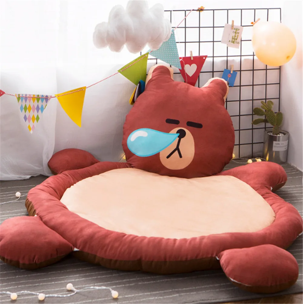 animals owl bunny lion fox  Car Cushion Plush Baby Game Pad Carpet  2