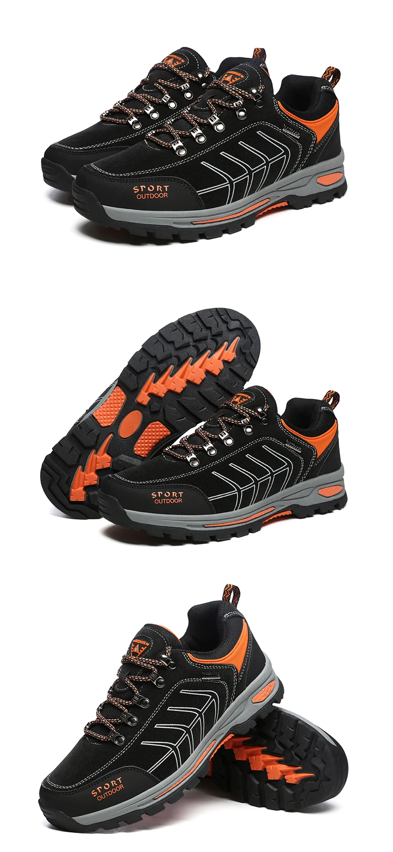 QIANDA походная обувь мужская уличная спортивная обувь Маутейн альпинистская походная обувь удобные нескользящие резиновые кроссовки Мужская Треккинговая обувь