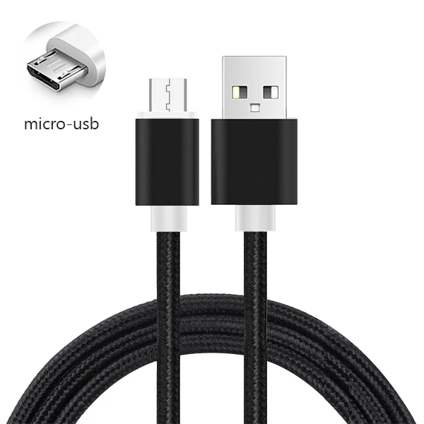 CBAOOO Micro USB кабель 3A QC3.0 Быстрый кабель синхронизации данных и зарядки для samsung huawei Xiaomi LG Andriod Microusb Кабели для мобильных телефонов - Цвет: black