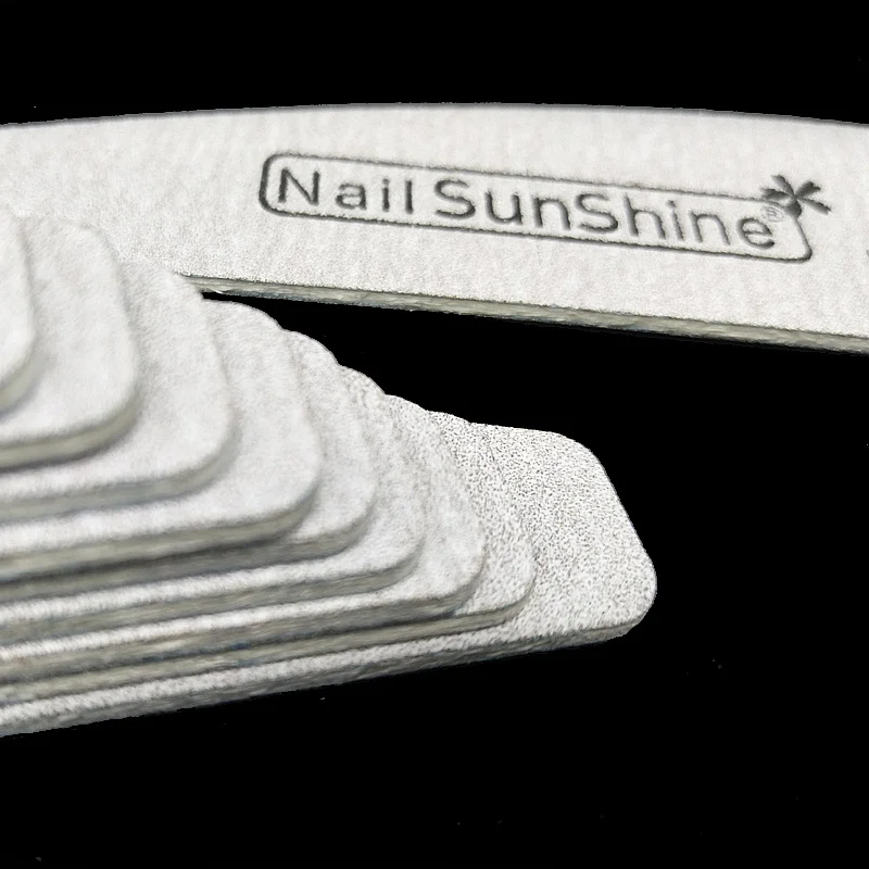 Lixas de Unha de Madeira da Luz do Sol Profissional da Arte do Unha Marca Unha Lixa - 180 Limas Lua Arquivo Shaper Manicure Ferramentas 100 Pcs 6 100 180 Limas Lua Arquivo Prego Shaper
